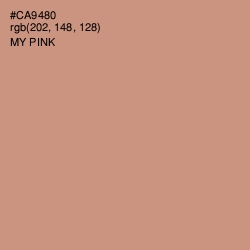 #CA9480 - My Pink Color Image